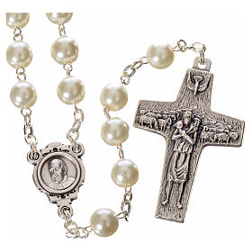 Terços Imitação Madrepérola: Terço imitação madrepérola Papa Francisco Terços Imitação Madrepérola: Terço imitação madrepérola Papa Francisco