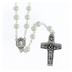 Imitation pearl rosary, Pope Francis