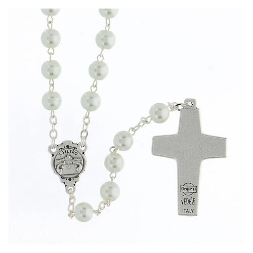 Imitation pearl rosary, Pope Francis 2