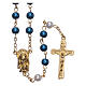Rosary with pearl imitation silver setting 6 mm s1