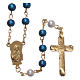 Rosary with pearl imitation silver setting 6 mm s2