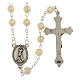 Rosario similperla Fatima 4 mm bianco s2