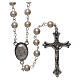 Imitation pearl rosary Lourdes 4 mm white s1