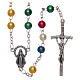 Missionary rosary in semi-pearl 6 mm s1
