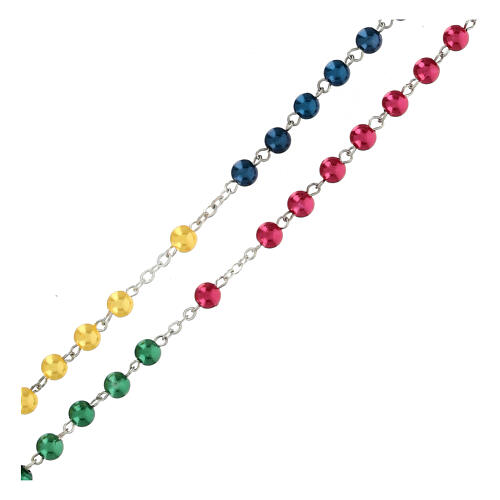 Missionary rosary imitation pearl beads 6 mm 7