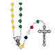 Missionary rosary imitation pearl beads 6 mm s5