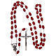 Rosary in oval plastic 5x3 mm s4