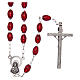 Rosary with plastic oval beads 5x3 mm s2
