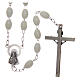 Rosary with plastic oval phosphorus beads 5x3 mm s2