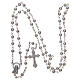 Rosary in semi-pearl with 4 mm round beads s4