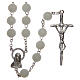 Rosary phosphorus with plastic rose shaped beads 8 mm s1