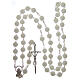 Rosary phosphorus with plastic rose shaped beads 8 mm s4
