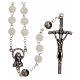 Rosary phosphorus with plastic rose shaped beads 6 mm s1