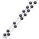 Imitation pearl rosary round grey beads 5 mm s3