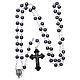 Imitation pearl rosary round grey beads 5 mm s4