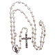 Round heart-shaped plastic and metal rosary 6 mm s4