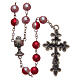 Plastic rosary bicolored round beads 8 mm s2