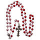 Plastic rosary bicolored round beads 8 mm s4