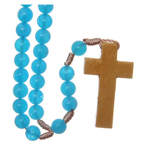 Rosary with silk thread with 7.5mm beads 2
