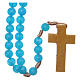 Rosary with silk thread with 7.5mm beads s1
