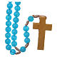 Rosary with silk thread with 7.5mm beads s2