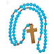 Rosary with silk thread with 7.5mm beads s4