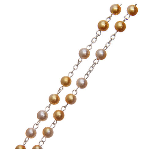 Semi-pearl rosary 6 mm 3