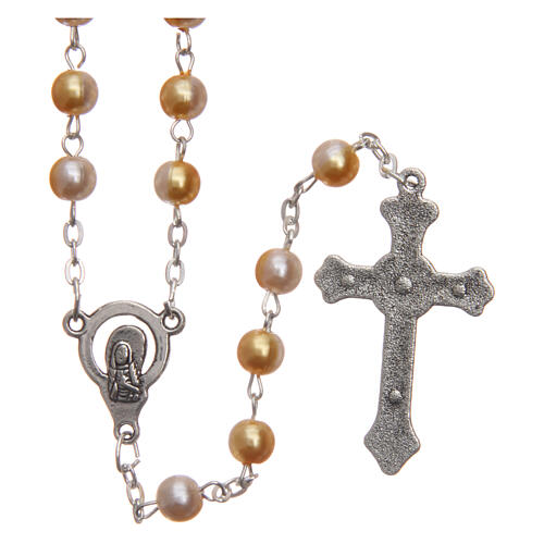 Imitation pearl rosary 6 mm 2
