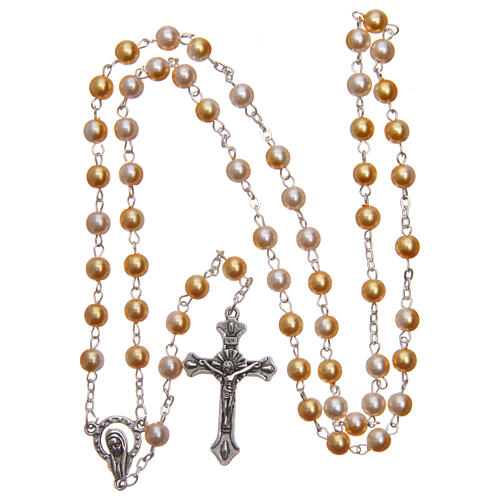 Imitation pearl rosary 6 mm 4
