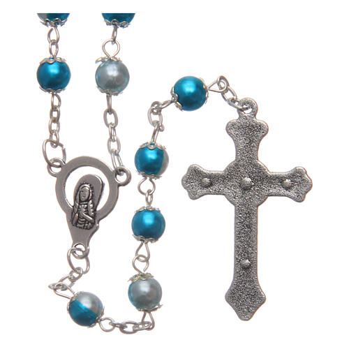 Semi-pearl rosary 6 mm 2