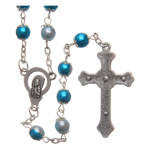 Imitation pearl rosary 6 mm 2