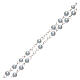 Rosenkranz mit hellblauen Perlen aus Perlmuttimitation, 4 mm s3
