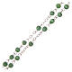 Green semi-pearl rosary 4 mm s3