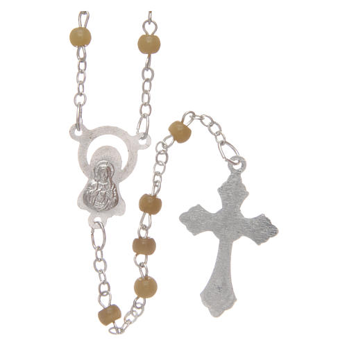 Semi-pearl topaz rosary 4 mm 2