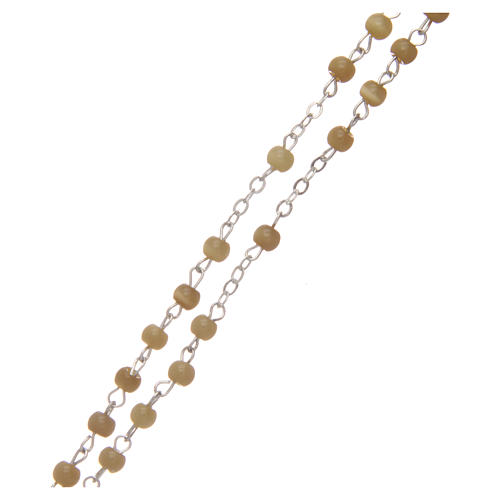 Semi-pearl topaz rosary 4 mm 3