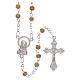 Semi-pearl topaz rosary 4 mm s1