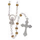Semi-pearl topaz rosary 4 mm s2