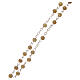 Imitation pearl rosary round topaz color beads 4 mm s3