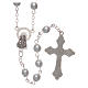 White semi-pearl rosary 5 mm with cotters s2