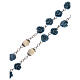 Rosenkranz mit hellblauen Perlen als Rosen, 5 mm s3