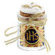 White single decade rosary in a glass jar, Holy Communion s1