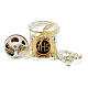 White single decade rosary in a glass jar, Holy Communion s2