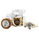White rosary in a glass jar, Holy Communion s2