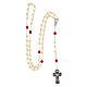 White and red rosary in a glass jar, Confirmation s3