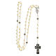 Ivory rosary in a glass jar, IHS, Holy Communion s3