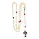 Ivory rosary in a glass jar, dove, Confirmation s3