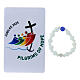 Single decade rosary of Jubilee 2025 with card, glass beads s5