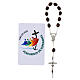 Single decade rosary of Jubilee 2025 with card, wooden beads s6