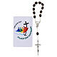 Single decade rosary of Jubilee 2025 with card, wooden beads s7