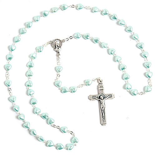 Heart-shaped beads pearled rosary 2